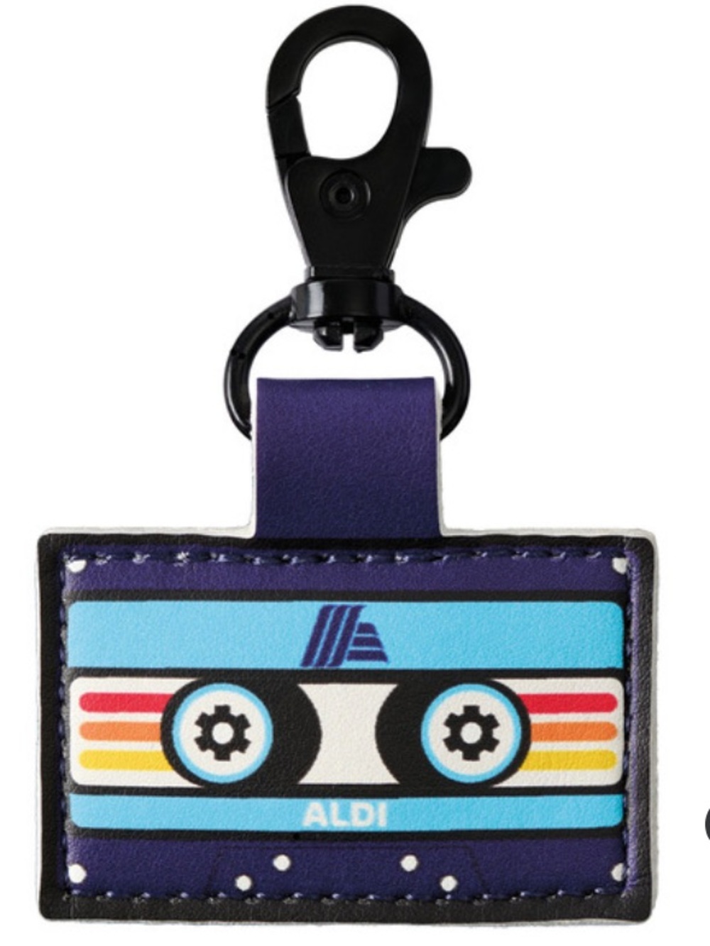 Aldi Coin Keychain Quarter Holder cassette-shaped 50th anniversary -Limited